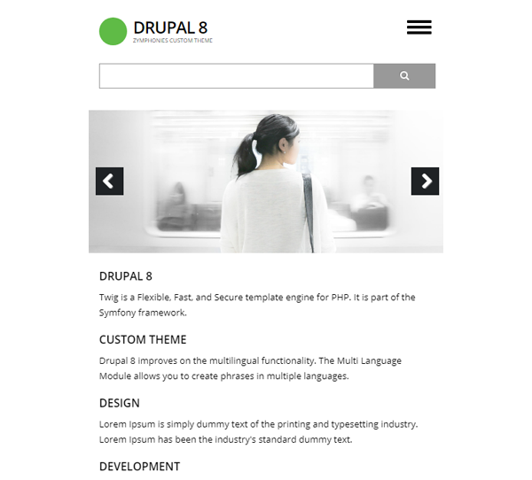 Drupal 8 Custom Theme