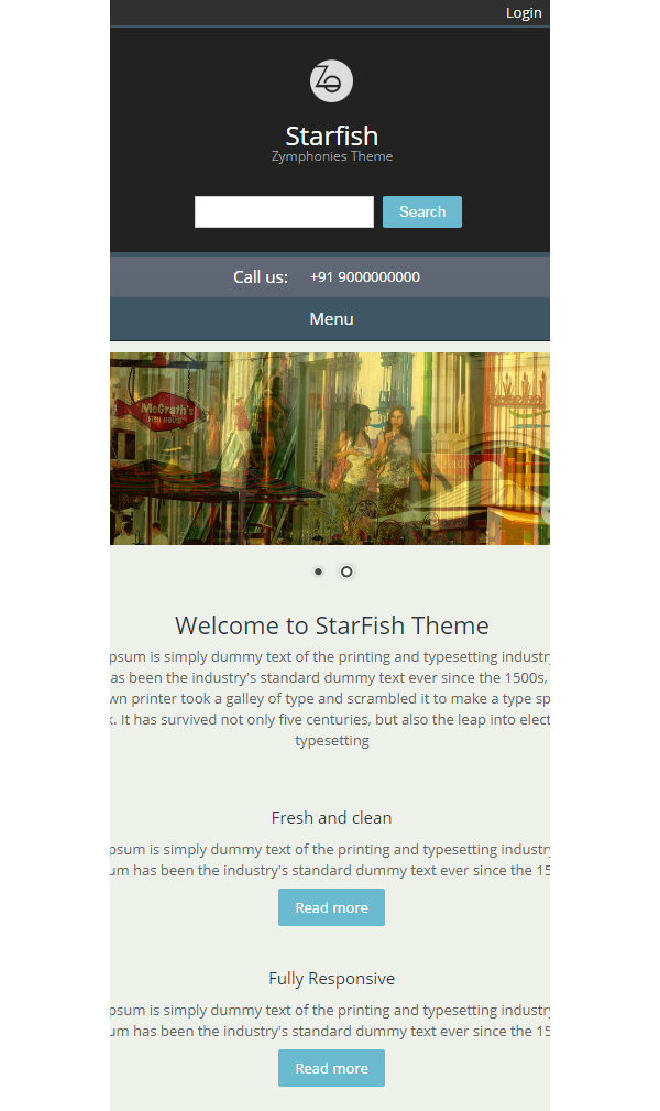 Starfish Responsive Theme