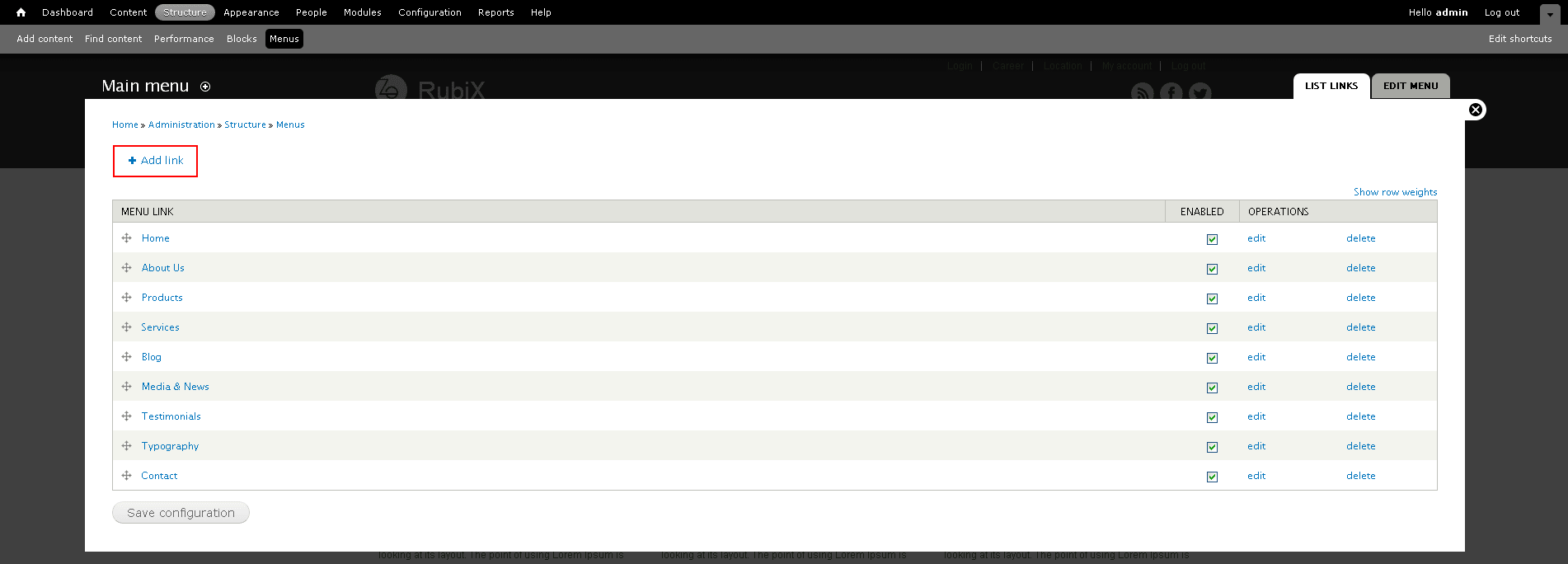 Drupal Drop-down menu