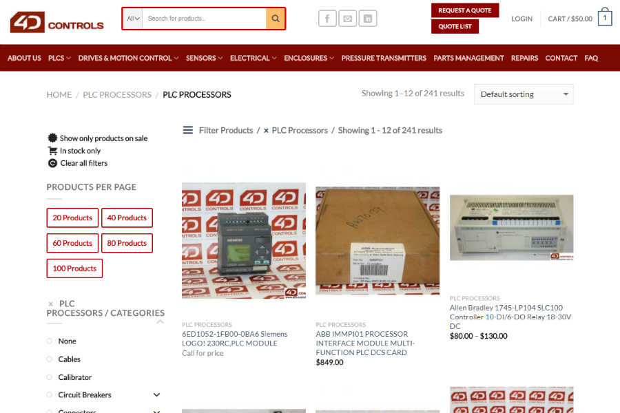 4D Controls E-commerce 4D Controls E-commerce