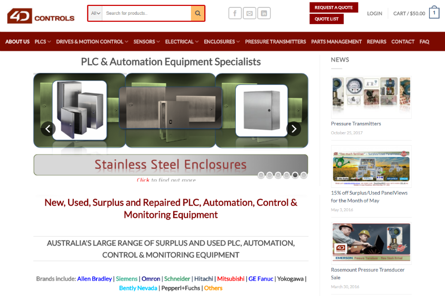 4D Controls E-commerce 4D Controls E-commerce