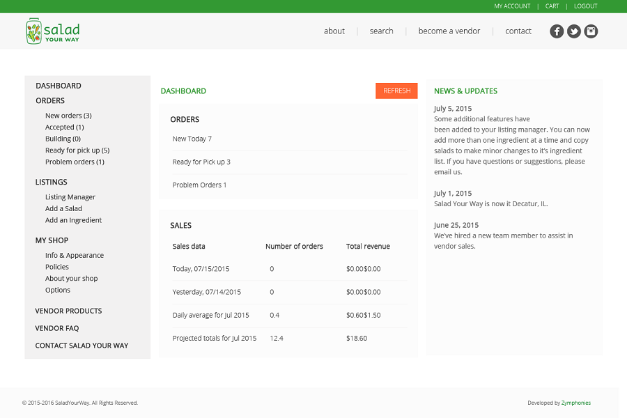 Salad Your Way E-commerce Salad Your Way E-commerce