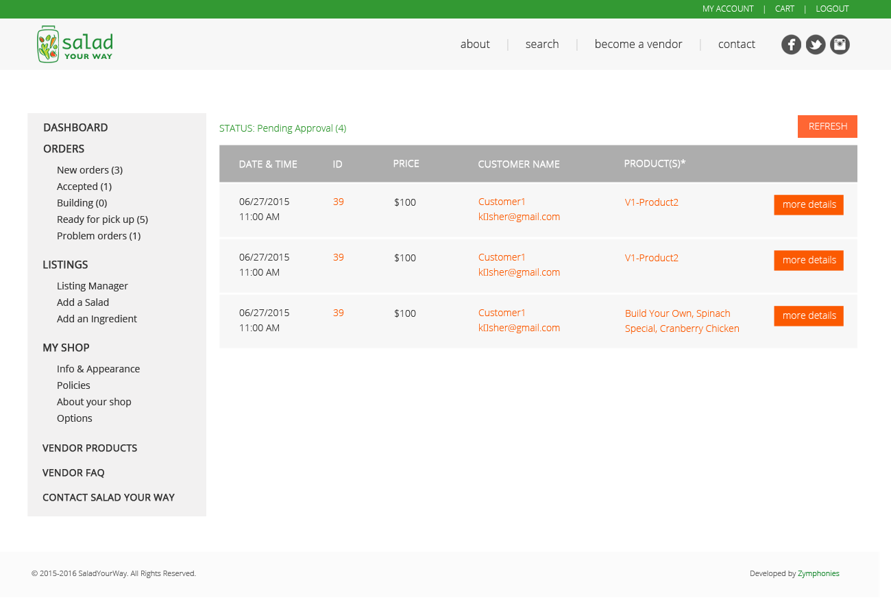 Salad Your Way E-commerce Salad Your Way E-commerce
