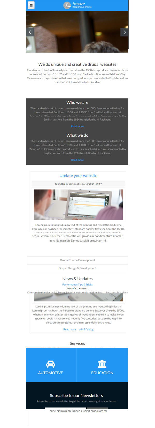 Amaze Responsive Theme Amaze Responsive Theme