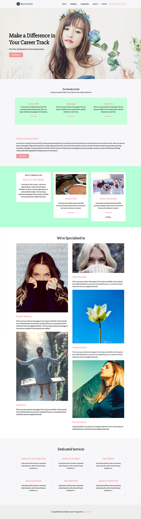 Beauty Salon Zymphones Theme Beauty Salon Zymphones Theme