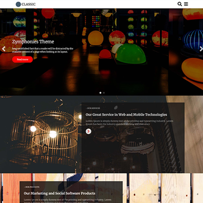 Classic Parallax Theme