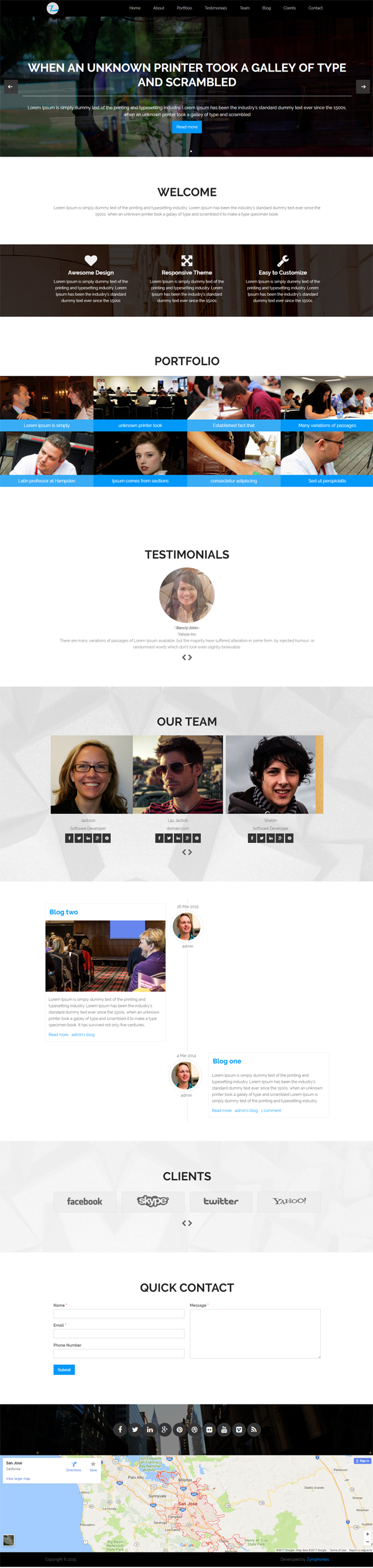 Creative Parallax Theme Creative Parallax Theme