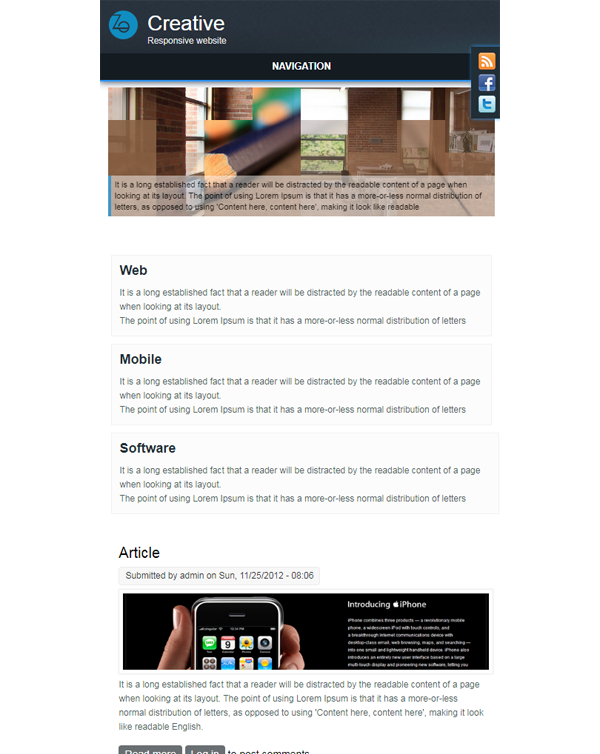 Creative Responsive Theme Creative Responsive Theme
