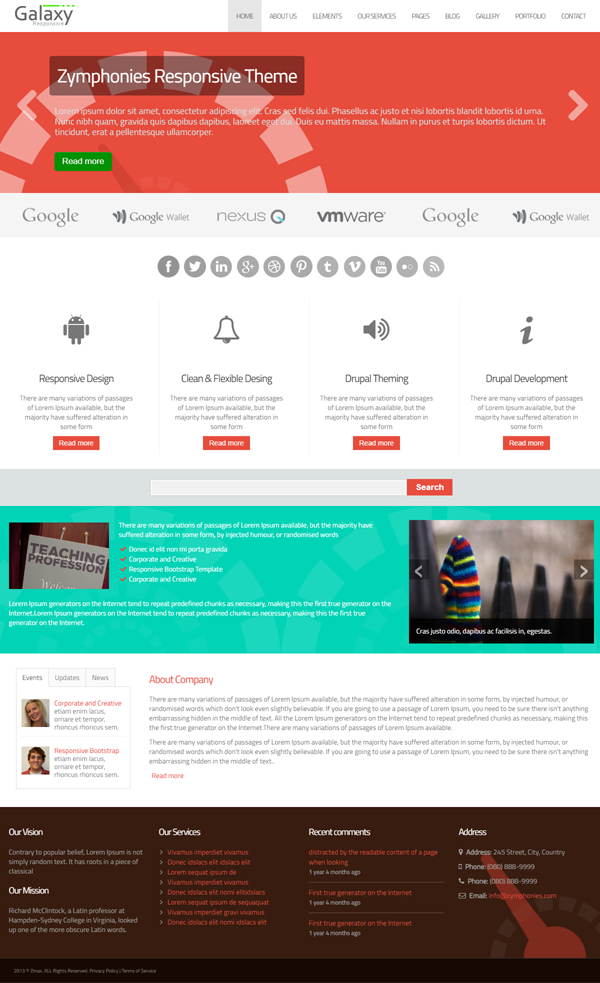 Galaxy Responsive Theme Galaxy Responsive Theme