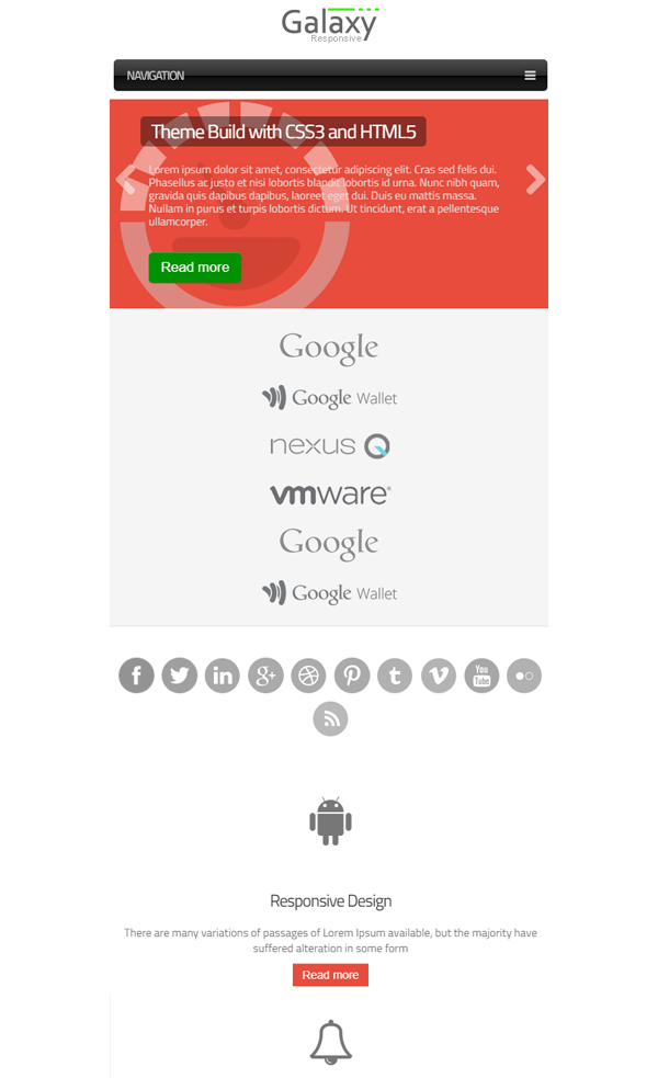 Galaxy Responsive Theme Galaxy Responsive Theme