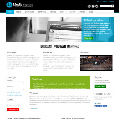 Media Responsive Theme