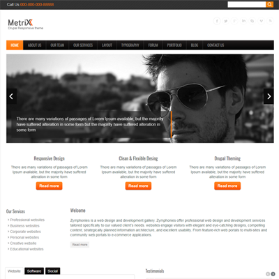 MetriXX Responsive Theme