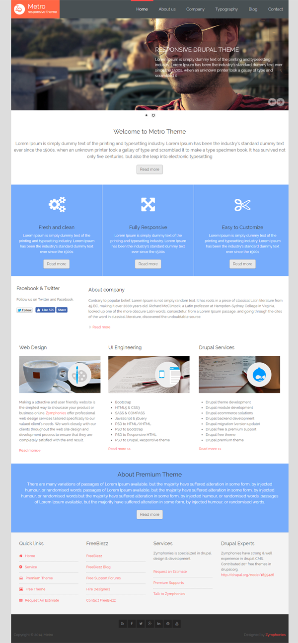 Metro Responsive Theme Metro Responsive Theme