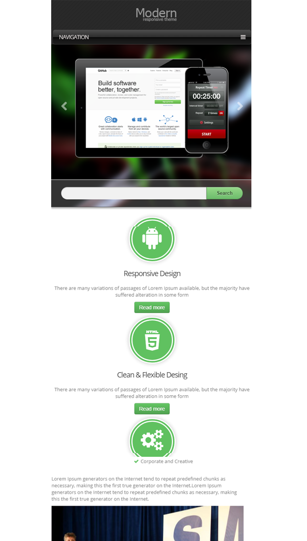 Modern Responsive Theme Modern Responsive Theme