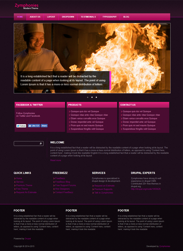 Modern Drupal Theme Modern Drupal Theme