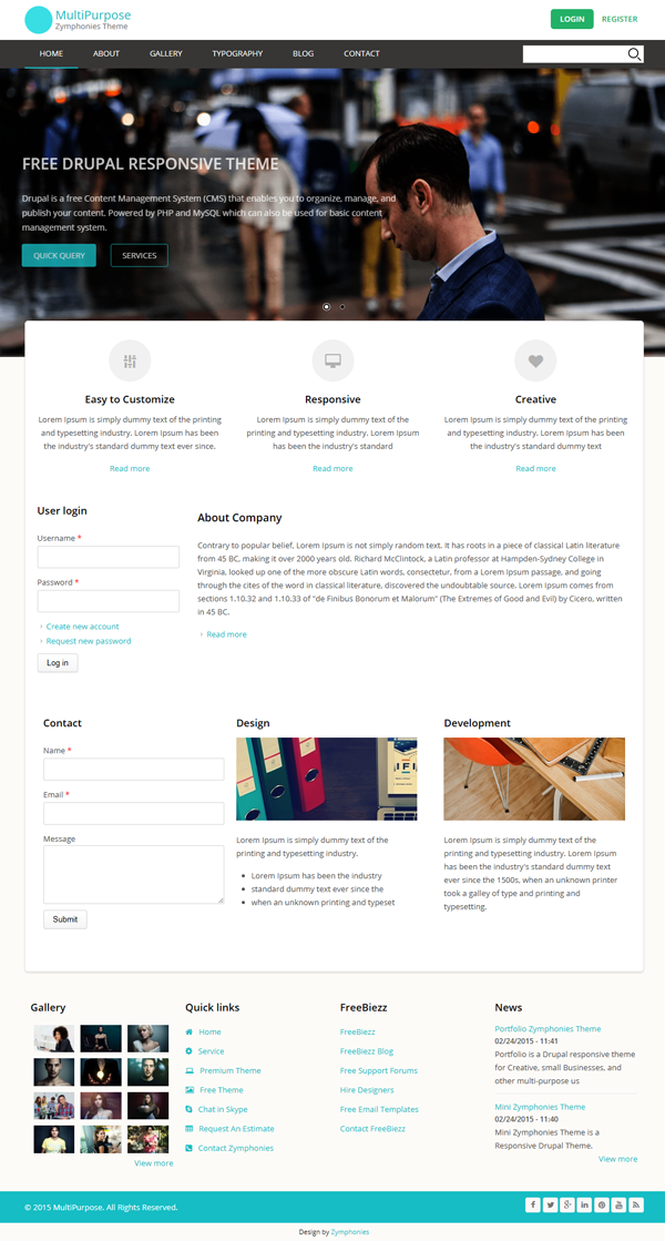 MultiPurpose Zymphonies Theme