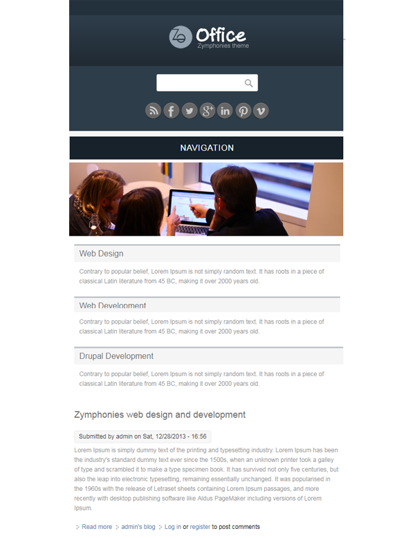 Office Responsive Theme Office Responsive Theme