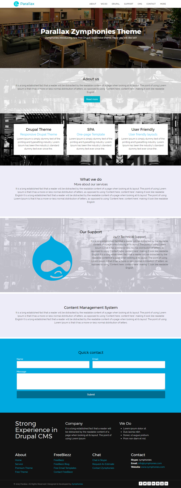 Parallax Zymphonies Theme Parallax Zymphonies Theme
