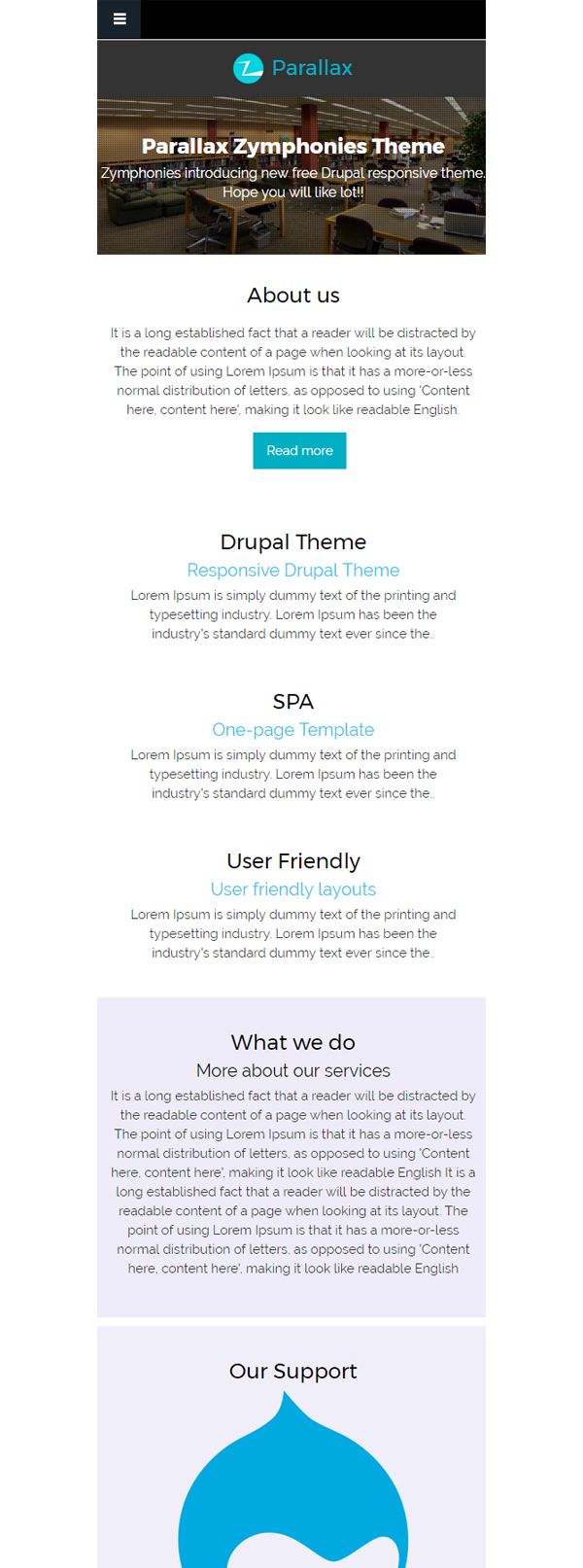 Parallax Zymphonies Theme Parallax Zymphonies Theme