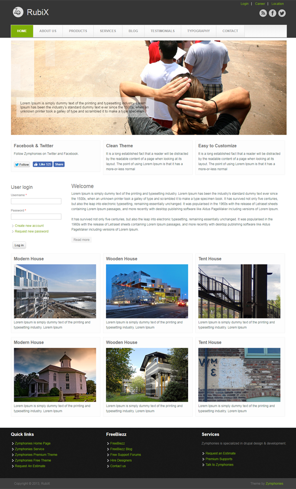 Rubix Responsive Theme Rubix Responsive Theme
