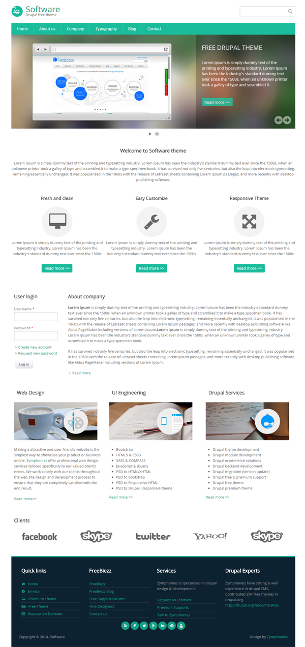 Software Responsive Theme Software Responsive Theme