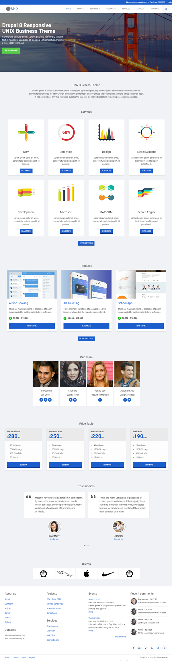 Unix Multipurpose Theme